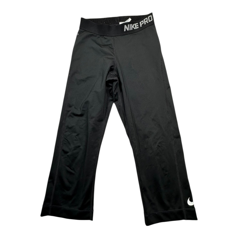 Nike Pro Black Capris Leggings Womens XS Dri Fit‎ Athletic Workout